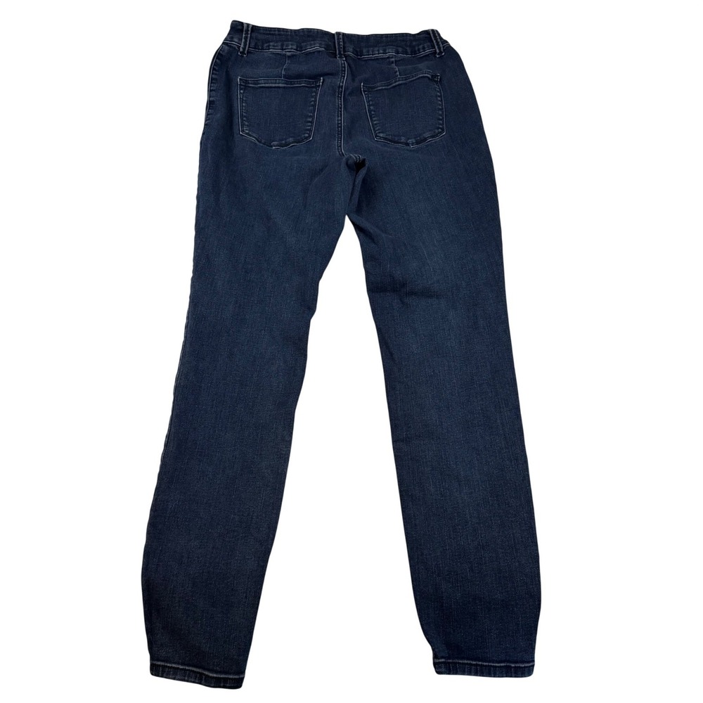 Maurices High Rise Skinny Jeans Dark Wash‎ Blue Denim Womens Size L Long